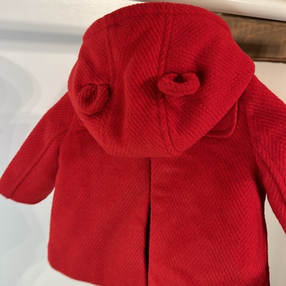 Baby Gap Peacoat 0-6 Months Baby Kid Child Winter Red Mom Jacket Coat Spring - Picture 2 of 5